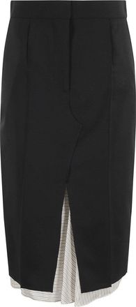Marni Tailored Black Midi Skirt
