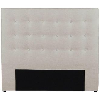 Vente-Unique Vente-unique - Testata capitonn&eacute; 140 cm in Tessuto Beige - francesco