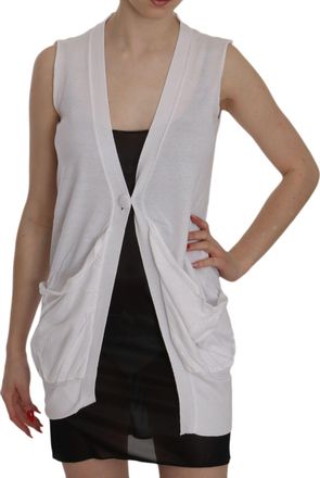Pink Memories pink MEMORIES 100% Cotton Sleeveless Cardigan Top Womens Vest