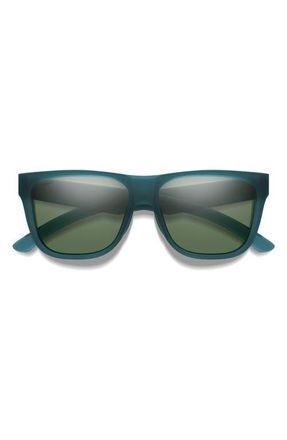 Smith Lowdown 2 Core 55mm Sunglasses in Pacific Crystal/gray Green at Nordstrom