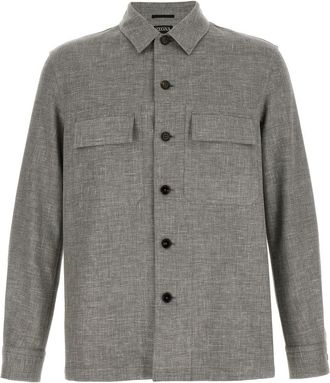 Ermenegildo Zegna Grey Regular Woven Shirt