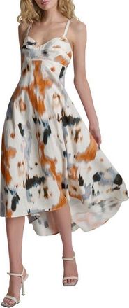 DKNY Abstract Print Sundress in Sunburst Floral at Nordstrom, Size 10