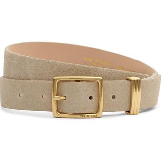Rag & Bone X Boyfriend 2.0 Suede Belt in Taupe Suede at Nordstrom, Size Medium