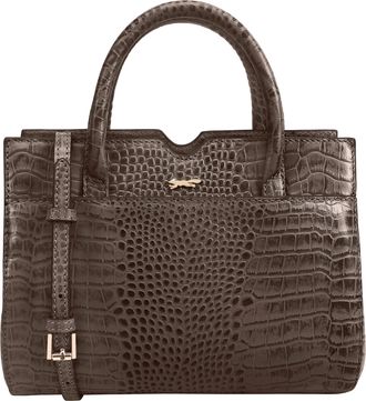 Paul Costelloe Womens Hunza Leather Shoulder Bag - Brown - One Size