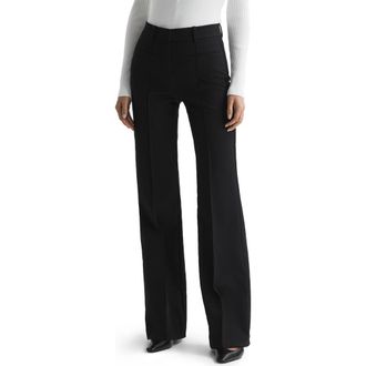 Reiss Amelia Wide Leg Pants in Black at Nordstrom Rack, Size 12 Us / 16 Uk