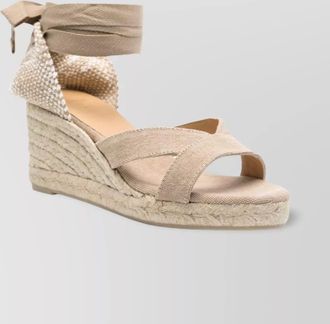 Castaner canvas ankle strap espadrilles