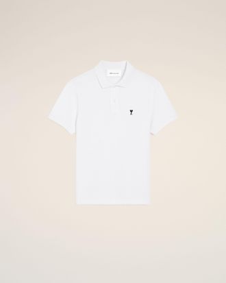 Ami White Cotton Short Sleeves Ami De Coeur Polo Shirt White - XXXL - for Men