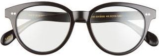 DIFF Eyewear Carly 48mm Round Optical Glasses in Black at Nordstrom Rack