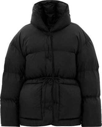 Ienki Ienki Cozy Michlin Jas - Dames - Winterjassen - Zwart - S - Leer - Jassen