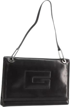 Gucci Pre-owned Shoulder Bags, female, Black, Size: ONE SIZE Pre-owned Vintage Patent Leather Shoulder Bag