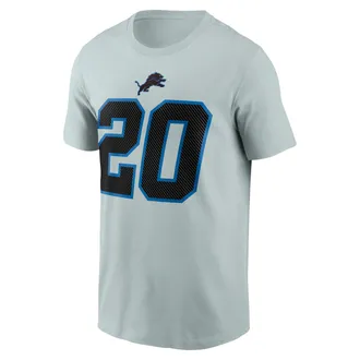 Nike Barry Sanders Detroit Lions Rivalries Collection Nike Mens NFL T-Shirt in Grey | N19907RW1K-XYX