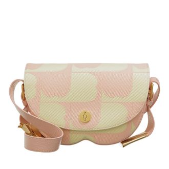 Burberry Schultertasche - Chess Saddle Bag - Gr. unisize - in Gelb - für Damen