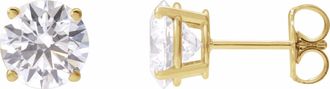Diamond2Deal 3ct Lab-Grown Diamond Stud Earrings Clarity VS, Color F-G, 14k Gold