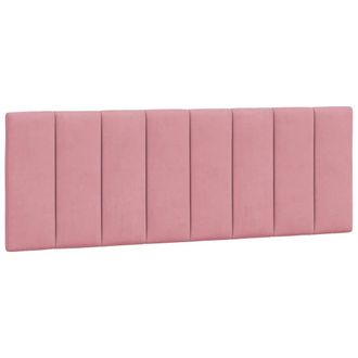 vidaXL Cabecero De Cama Acolchado Terciopelo Rosa 140 Cm Vidaxl