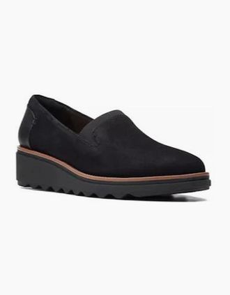 Clarks Womens Clarks Sharon Dolly in Black - Size: 5.5/D standard