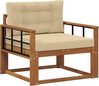 vidaXL Sof&aacute; Intermedio De Exterior Madera De Acacia S&oacute;lida Vidaxl