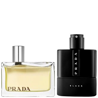Prada Unisex Duo: Amber Eau de Parfum 80ml & Luna Rossa Black Eau de 100ml. - One Size