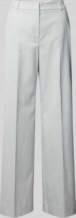 Comma Stoffhose mit Gesäßtaschen in Silber, Größe 34