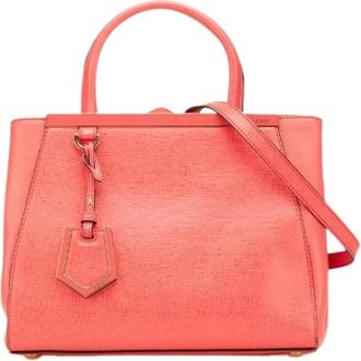 Fendi Pre-owned Handbags, female, Orange, Size: ONE SIZE Pre-owned Leather Handbag