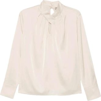 D.exterior Camicetta a maniche lunghe con pieghe - - Blouses & Shirts - Donna - Beige - S