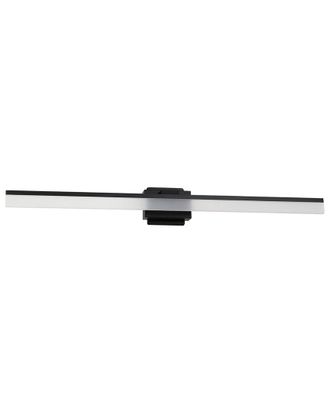 Eglo Eglo Palmital 1 Light Integrated Led Bath/Vanity Light With Black Finish & Clear Acrylic Shade