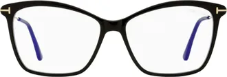 Tom Ford TF5687-B Blue Block Optical Eyeglasses - Black