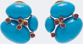 Oscar De La Renta Crystal-embellished earrings