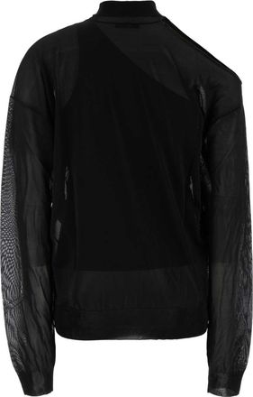 Fendi Viscose Knit Sweater - Black