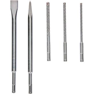 Bosch Pro Sds Plus-4c Cincel Y Juego De Brocas 5pzs. - 2607017515