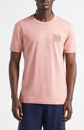 Dolce & Gabbana Logo Cotton Jersey T-Shirt in Rosa Polvere Scuro at Nordstrom, Size 42 Us