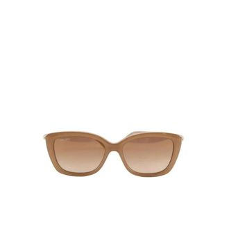 Jimmy Choo London Pre-owned Accessories, female, Beige, Size: ONE SIZE Pre-owned Plastic Sunglasses
