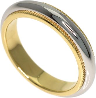 Tiffany & Co. Yellow Gold (18K) Platinum 950 Band Ring (Pre-Owned)