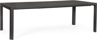 Konte Design Mesa extensible de aluminio antracita 180×100 cm - 240×100 cm