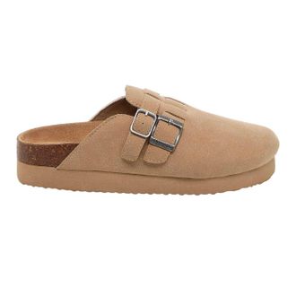 Rocket Dog Abel Plus su&egrave;de platformklompen voor dames (Taupe)