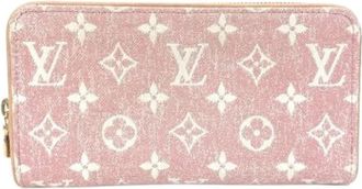Louis Vuitton Pre-owned Wallets, female, Pink, Size: ONE SIZE Pre-owned Denim Wallet