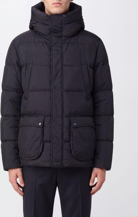Herno Short Quilted and Water-Repellent Down Jacket with Padded Hood