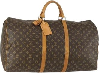 Louis Vuitton Pre-owned Weekend Bags, female, Brown, Size: ONE SIZE Pre-owned Keepall 60 Boston Bag