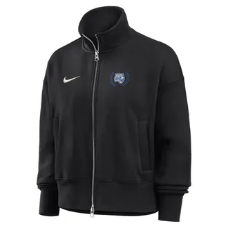 Nike Womens College (Tennessee State University) Nike Womens Phoenix Fleece Track Jacket in Black | ZW052NTESU26-BLK