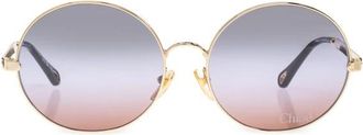 Chlo&eacute; Aly Zonnebril - Dames - Zonnebrillen - Geel - 59 MM - Accessoires