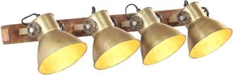 vidaXL Industrial Wall Lamp Brass 90x25 cm E27 vidaXL