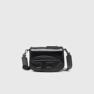 Diesel 1DR-Camera bag in premium leather - Crossbody Bags - Unisex - Black