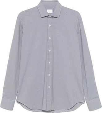 Xacus Klassieke Blauw en Wit Overhemd - Heren - Casual Overhemden - Blauw - XL - Overhemden