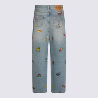 Fiorucci Womens Jeans Light Blue _100 % Co