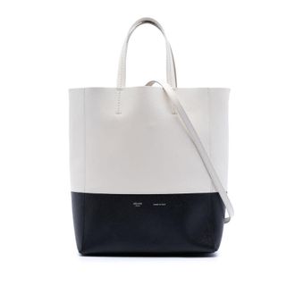 Celine Pre-owned Celine Small Bicolor Grained Calfskin Vertical Cabas Tote Ladies W-GM-2198