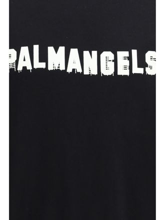 Palm Angels Logo Crewneck Sweatshirt - Black