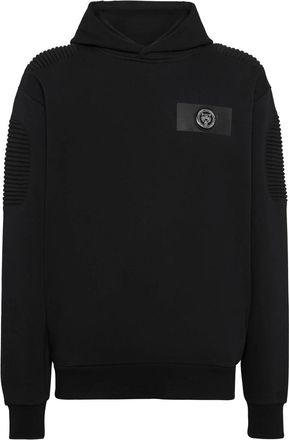 Plein Sport Hoodie sweatshirt - Heren - Sportshirts - Zwart - XS - Katoen - Fitness