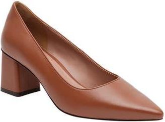 Linea Paolo Bilson Pointed Toe Pump in Cognac Nappa at Nordstrom Rack, Size 5.5