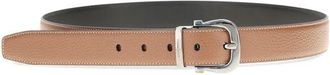 Ferragamo Mens Brown Calf Leather Bos Taurus Regular Belt