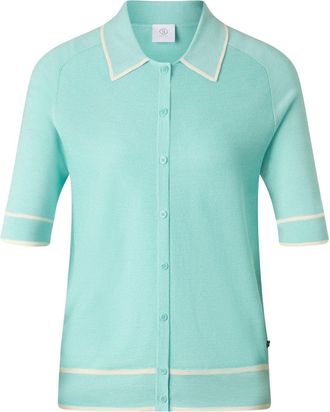 Bogner Peaches silk knit jacket for women - Cyan-blue - 34