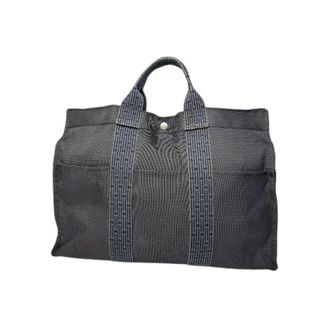 Herm&egrave;s Bolso Tote Vintage Pre-owned - Pre-owned - Mujer - Gris - ONE SIZE